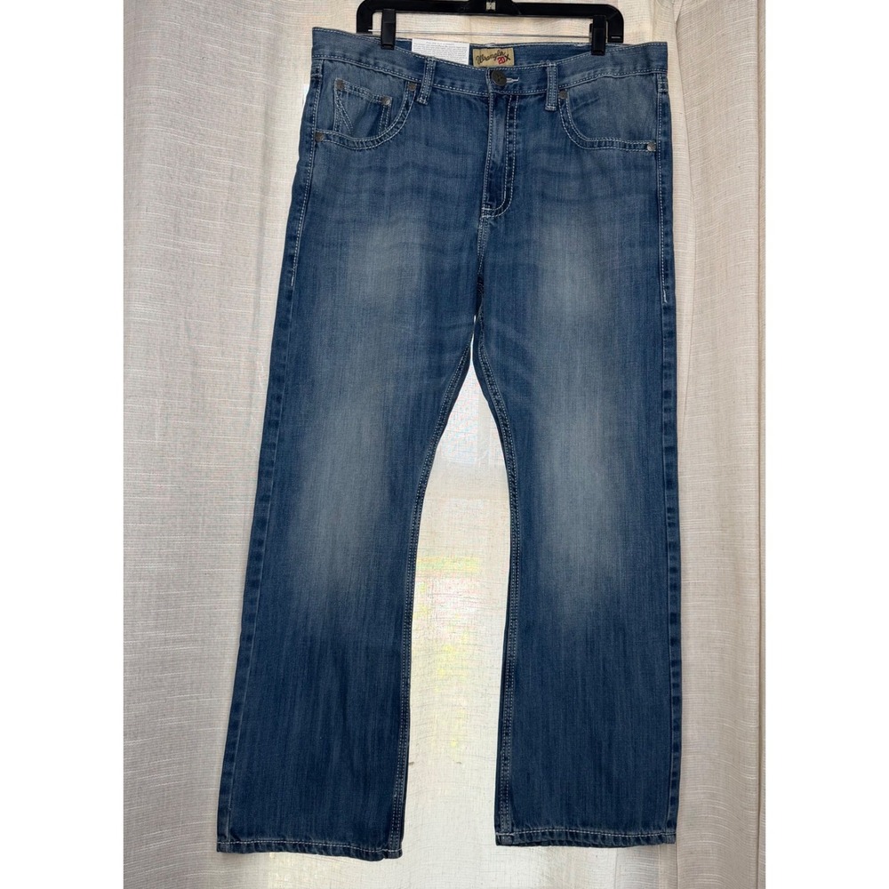 NWT Wrangler 20X Vintage Bootcut Slim Fit Medium Wash Denim Jeans Men's 36x30